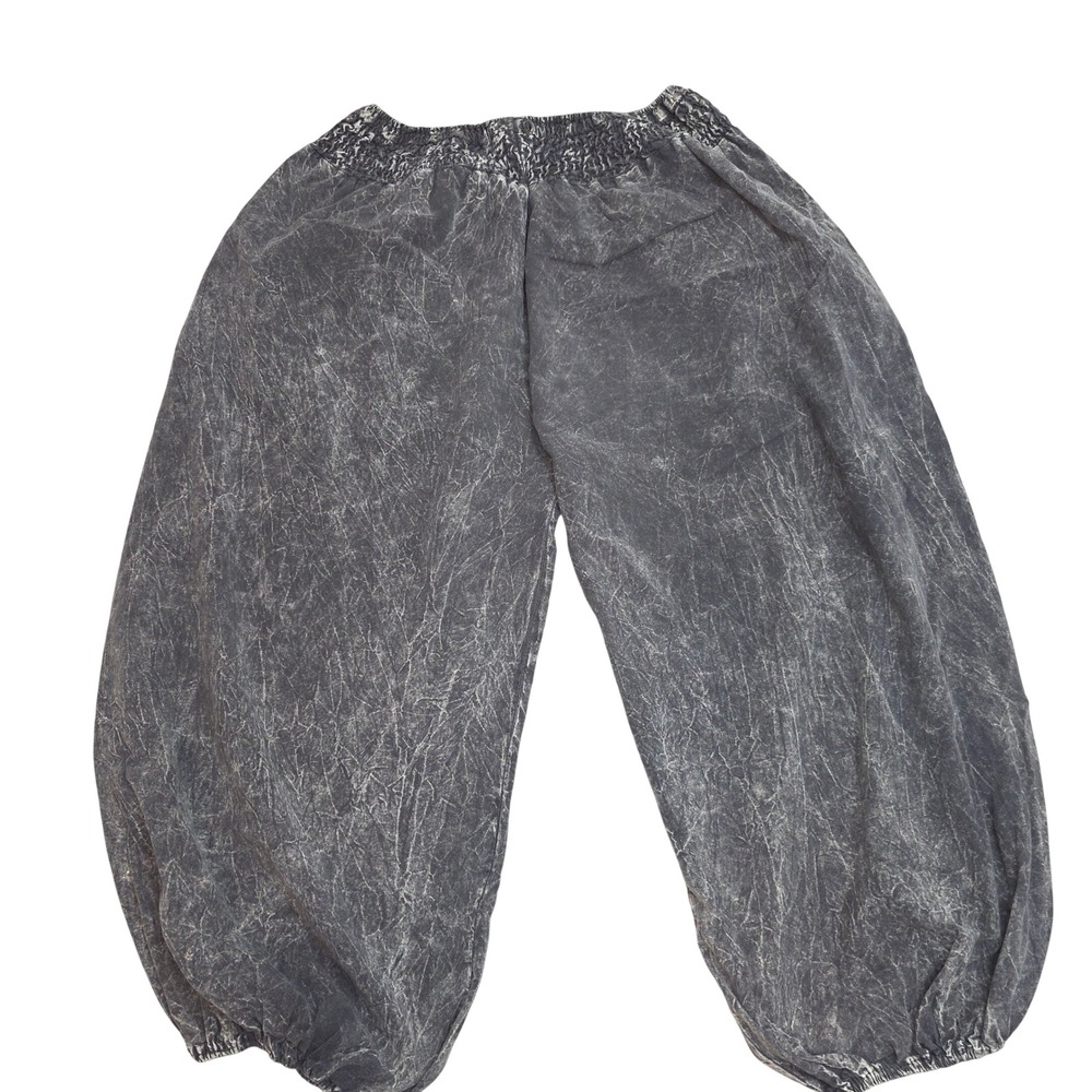 Kathmandu Washed Charcoal Elastic-Waist Balloon Trousers